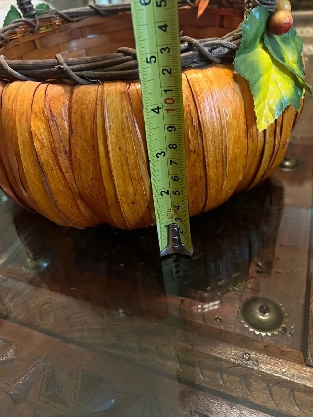 Fall Pumpkin Basket, Thanksgiving Crackers & Faux Gourds